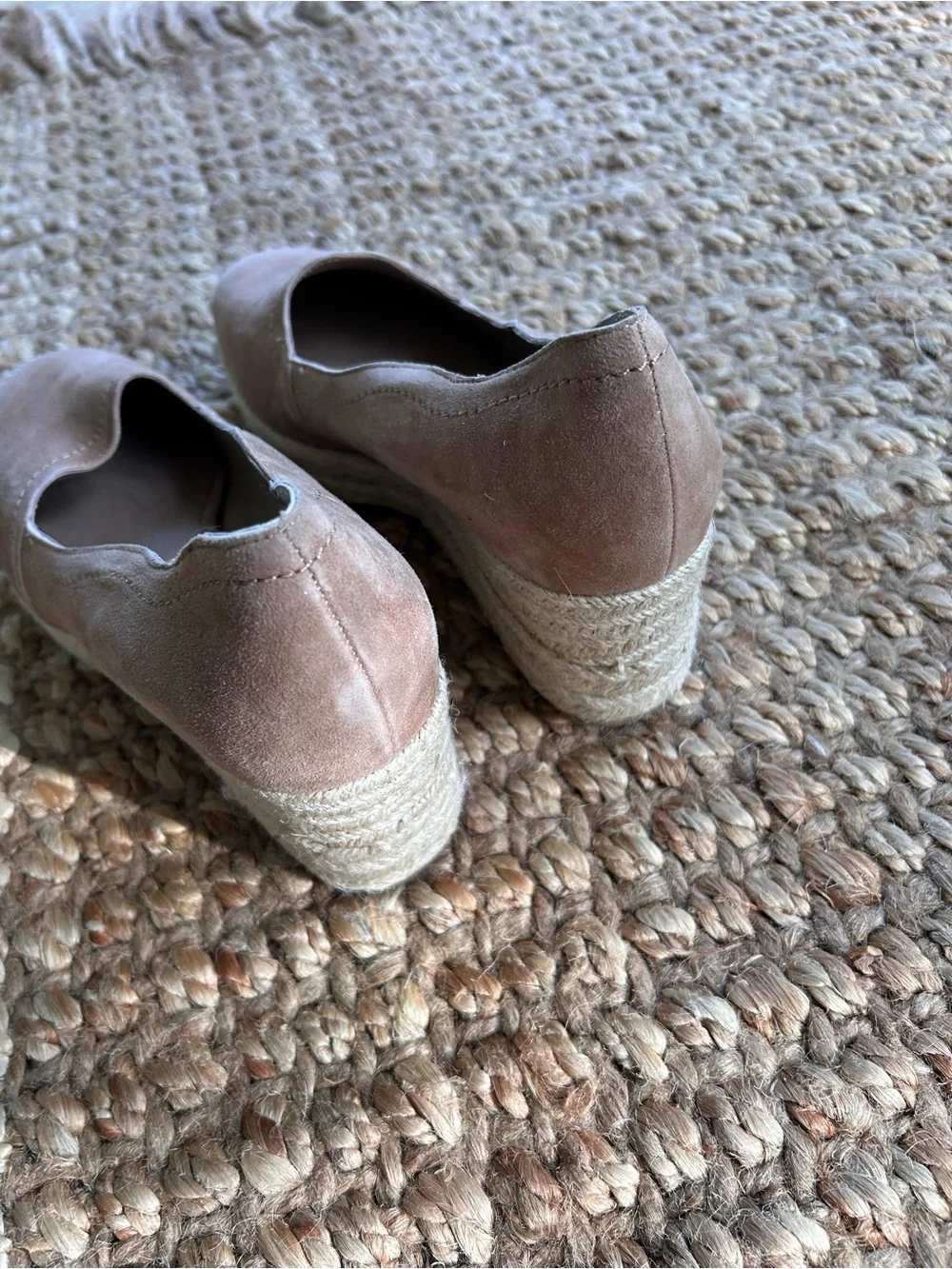 bettye muller taupe wedge slip-on